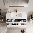 thumbnail image 2 of 48" Wall-Mounted, Durable Wood - Spacious U-Shaped Interior for Storage - Bathroom Furniture - Optimal Convenience, 2 of 6