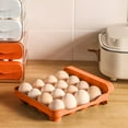 thumbnail image 4 of Double-Layer Plastic Egg Storage Box with Transparent Lid, Compact Design for Refrigerator, Kitchen, and Travel, Secure Snap Closure and Space-Saving, 4 of 6