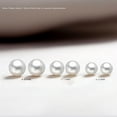 thumbnail image 4 of Yami 6-6.5mm Classic Freshwater Cultured White Pearl Earrings Pearl Studs with 925 Sterling Silver Timeless Elegance for Women, 4 of 11