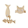 thumbnail image 3 of WASHWEPE 1Par Pendientes Minimalistas Dorados Para Mujer Con De Y De, 3 of 7