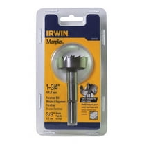 Irwin Marples 1-3/4 in. Dia. x 6 in. L Carbon Steel Forstner Drill Bit 3/8 in. Round Shank 1 pc.