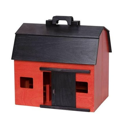 Lapps Toys Furniture L142 Rb Wooden Toy Folding Barn With Black