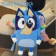 thumbnail image 1 of Bluey-mochila escolar de dibujos animados para niños, azul y naranja de perro morral, Kawaii, Cosplay familiar, guardería, 1 of 4