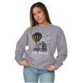 thumbnail image 3 of Get High New Mexico Hot Air Balloon Sweatshirt for Men or Women Brisco Brands S, 3 of 5