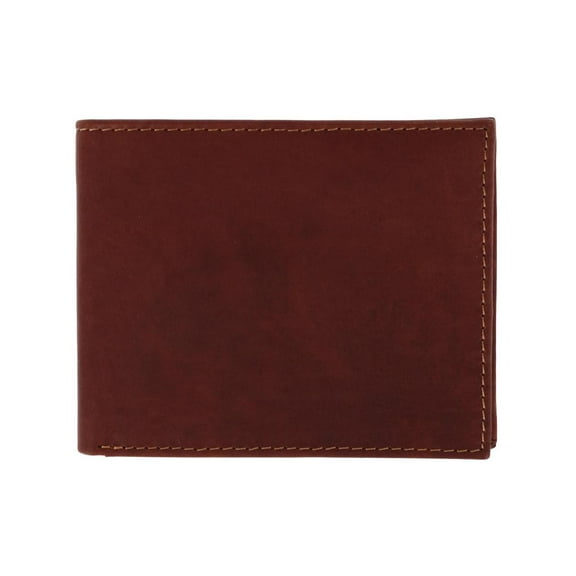 American Bison  Oil Pull Up Leather Slim Bifold Wallet (Men)
