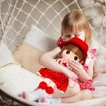 thumbnail image 4 of BINGLI Soft Baby Doll with Clothes, 17.7 Cute Rag Doll Ragdoll Plush Stuffed Toy with Hat Skirt Handmade Princess Plush Toy Baby Girls Sleeping Partner Doll Xmas Birthday Gift, 4 of 9