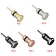 thumbnail image 2 of 3.5 AUX Earphone Interface Phone Audio Dust Stopper dust cover Cover Mobile Phone Card Retrieve Card Pin Accessory, Rose Golden, 2 of 9