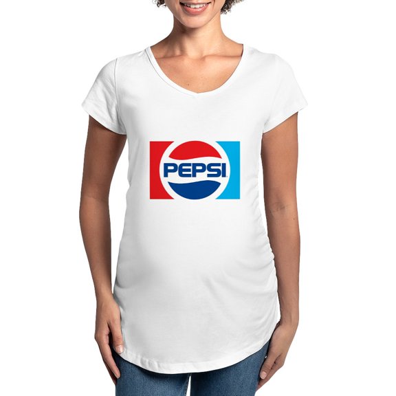 CafePress - 90S Pepsi Logo Women's Maternity T Shirt - Cotton Maternity T-shirt, Cute & Funny Pregnancy Tee