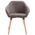 thumbnail image 2 of vidaXL Dining Chairs 4 pcs Taupe Fabric, 2 of 5