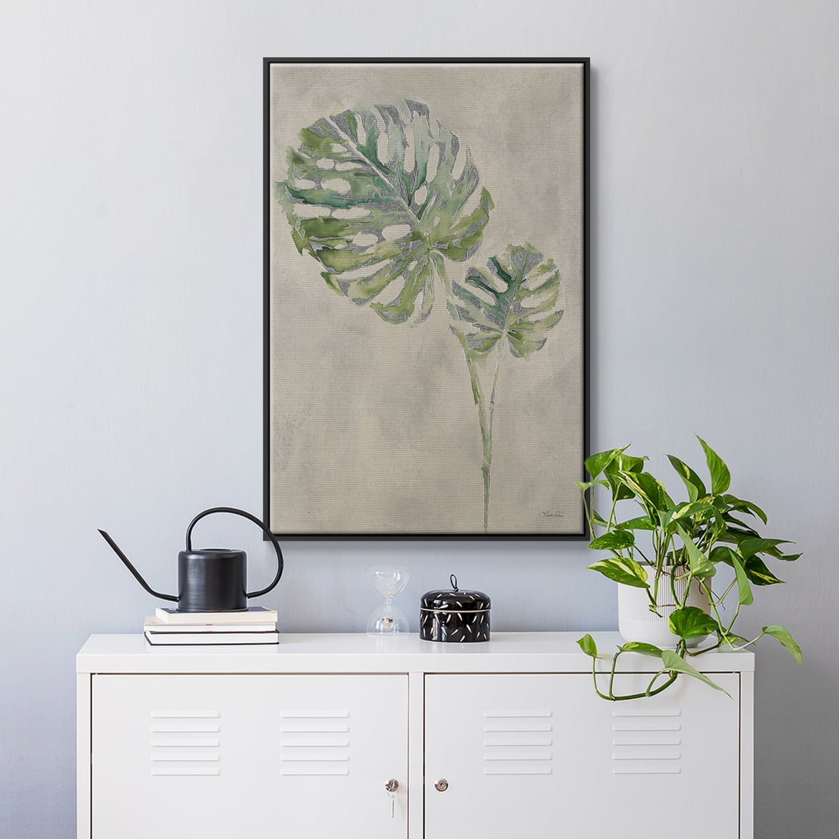 Fresh Unfolds III Framed Premium Gallery Wrapped Canvas - Ready to Hang - 17 x 25 - Black Floating Frame