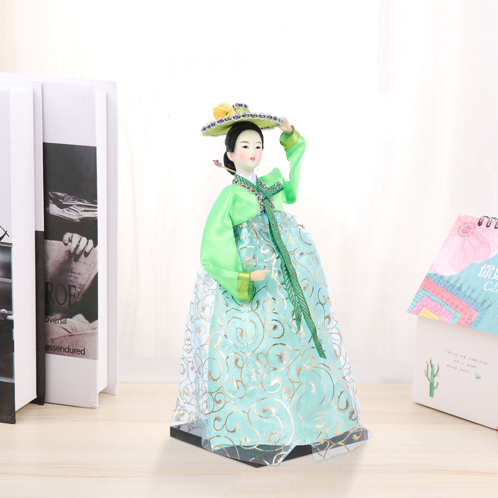 NUOLUX Korean Decor Geisha Kimono Japanese Homeasian Desktop Dolls  Figurines Hanbokon Style Figurine Ancient Samurai Vintage 