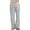 Grey, variant on Migroa Men's Cotton Linen Pants Loose Fit Elastic Drawstring Waist Straight-Legs Summer Yoga Beach Long Pants with Pockets Relaxed Fit Beach Yoga Travel Lounge Pants Army Green L