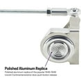 thumbnail image 5 of 1946-1948 Lincoln Style Polished Aluminum Door Latch Buttons Kit with Slim-Line Bear Jaw Latches, Surface or Flush Mount Options, Stainless Steel Hardware, Precise Actuating Rods, 5 of 12