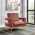 thumbnail image 4 of Home Square 2 Piece Upholstered Velvet Accent Chair Set for Living Room Waiting Room, in Noah Pink, 4 of 4