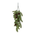 thumbnail image 3 of FeiBiQiuBi Artificial Christmas Teardrop Swag, 30 Faux Pine Needles Teardrop Door Swag with Pine Cones, Plastic Norfolk Pine Needle Teardrop Wreath for Mantle Fireplace Indoor Outdoor Holiday Decor, 3 of 7