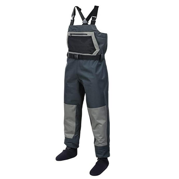 Lightweight Fly Fishing Waders 3-Layer Chest Pocket Waterproof for Women Men  XL 