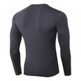 thumbnail image 2 of Autumn And Winter Men's Plus Velvet V-neck Fitness Long-sleeved PRO Tight Training Suit High-elastic Running Sports Shirt Men's T-shirt,S-2XL,Multicolor, 2 of 9
