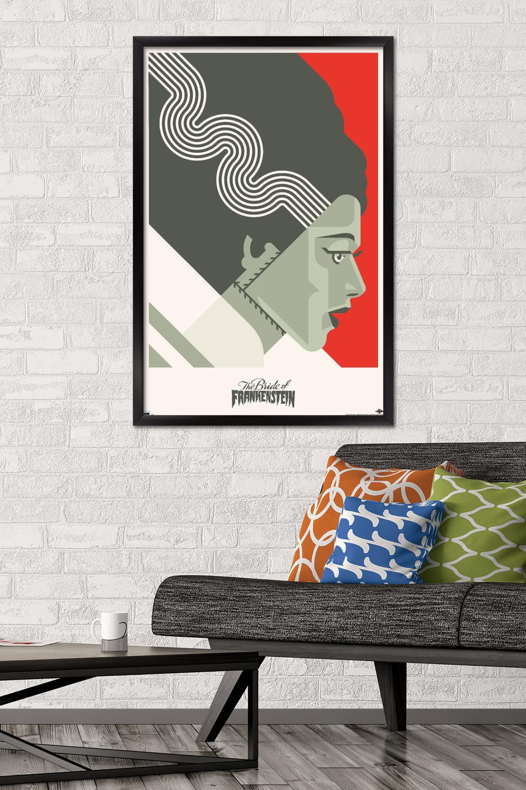 The Bride of Frankenstein - Graphic Wall Poster, 22.375" x 34" Framed
