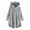 Gray, variant on KIHOUT Spring Winter Warm Coat Women Button Coat SolidTops Hooded Pullover Loose Sweater Blouse Plus Size,Size S-5XL