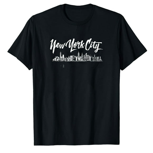 AALJY New York City Skyline T-Shirt Souvenirs for Women Men & Kids