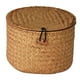 thumbnail image 2 of Cesta para la colada de pasto marino, cesta de almacenamiento de mimbre con tapa, contenedor de almacenamiento de mimbre para dormitorio, cocina,, 2 of 9