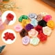thumbnail image 4 of Uxcell 50 piezas de rosas de cinta de 3 cm para manualidades, flores de tela artificiales, rojas, 4 of 5