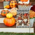 thumbnail image 6 of Fall Gnome Garden Flag 12×18 Inch Double Sided Burlap Gnome Welcome Autumn Pumpkin Flags Fall Leaves Harvest Country Seasonal Outdoor Vintage Decor Happy Thanksgiving Halloween Flag, 6 of 6