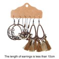 thumbnail image 2 of Pendientes de mujer Laklulu: pendientes con borlas, pendientes bohemios para mujeres y niñas, 2 of 5