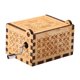 thumbnail image 3 of Caja de música con manivela grabada decorativa de madera antigua de 3 piezas, 3 of 5