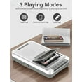 thumbnail image 2 of Reproductor de Casetes Portátil Multifunción con Grabadora, Conversión a MP3 vía USB/SD, Micrófono Integrado, Asa Retráctil y Jack de Auriculares (Blanco), 2 of 7