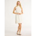 thumbnail image 2 of Free Assembly Women’s Sleeveless Turtleneck Sweater Mini Dress, Sizes XS-XXL, 2 of 4
