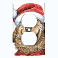 thumbnail image 2 of Metal Light Switch Plate Cover Cute Golden Retriever Santa Costume DOG049, 2 of 14