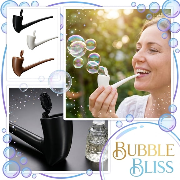 Bubble Wand, Soap Bubble Pipe, 3D Printed Bubble Machine & Adults, Retro Bubbles Wand Set, Summer Toys, Indoor Outdoor Activity, Themed Birthday, Weddin