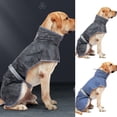 thumbnail image 2 of Large Dog Raincoat - Reflective Waterproof Windproof Dog Coat Cold Weather Warm Dog Jacket Adjustable Pet Cape Rainday Dog Vest for Small Medium Large Dogs, 2 of 8