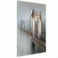 thumbnail image 2 of Yosemite Home Decor "Gateway to the City" Wood Gallery Wrapped Wall Art in Gray, 2 of 5
