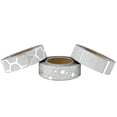thumbnail image 2 of Wrapables Glitter and Shine Washi Tapes Decorative Masking Tapes (Set of 3), Silver Glitter Stars, 2 of 3