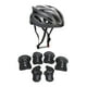 thumbnail image 1 of Casco y rodilleras para niños, coderas y muñequeras, ligeros y transpirables. Negro, 1 of 9