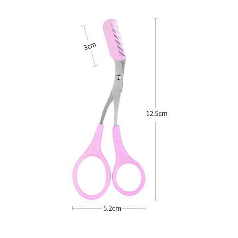 YJSStriving 3.5 Inch Small Scissors Beauty Eyebrow Trimmer Scissors Eyelash  Scissors for Eyebrow, Facail Hair, Eyelash, Hair Trimming Zebra-stripe