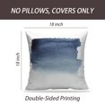 thumbnail image 2 of LALILO Throw Pillow Covers Watercolor Dark Blue Brush Stroke Cushion Cover 18" x 18", 3675 Pack, 2 of 6