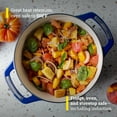 thumbnail image 2 of Lodge USA Enamel Dutch Oven, 3 qt., Blue, 2 of 5