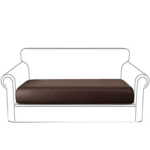 Waterproof Leather Sofa Cushion Covers Stretch Durable Furniture Protector For Children Pet Chocolate Com Waterproof Leather Sofa Cushion Covers, Pet Sofa Protector For Leather