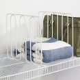 thumbnail image 5 of mDesign Metal Wire Shelf Dividers for Closet Organization - 2 Pack - White, 5 of 6