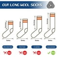 thumbnail image 4 of Men's Thermal 80% Merino Wool Hiking Calf Tube Socks, 3 Pack, 4 of 7
