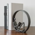 thumbnail image 4 of Danya B. Contemporary Encircled Reader Cast Iron Sculpture Statue, 4 of 18