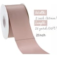 thumbnail image 2 of HAHDAXIA Dusty Rose Ribbon Double Face Satin Ribbon 2 Inch Thick Dusky Pink Ribbon for Wedding Bridal Bouquet Baby Shower Crafts- 25Yards, 2 of 7