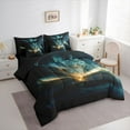 thumbnail image 4 of Feelyou Kawaii Gothic Dragon Twin Bedding Sets 7-Piece, Dreamy Anime Bedding Comforter Set, Cartoon Western Animal Reversible Sheet Sets, Microfiber Bedroom Decor, 4 of 8