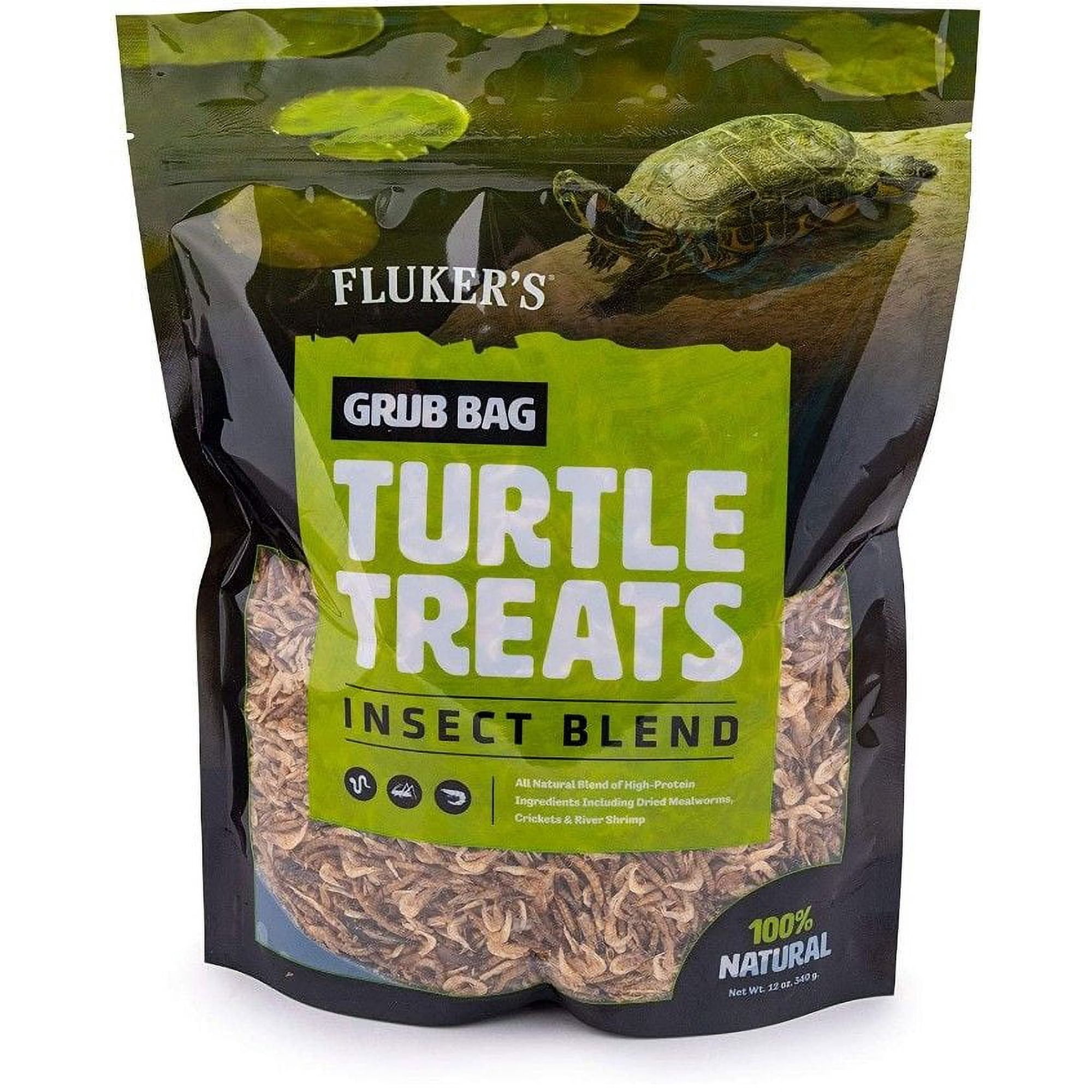Flukers Grub Bag Turtle Treat - Insect Blend [Reptile, Foods Dry] 12 oz