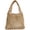 Khaki, variant on Mini Clutch Handbag Fishing Net Bucket Bag Cotton Rope Crochet Drawstring Woven Beach Bag Small Tote for Women Girls