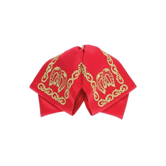 Mexican Charro Bow Tie 100% Polyester Red/Gold 601764