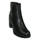 thumbnail image 1 of BOTIN CASUAL TACON GIUSTO MUJER NEGRO PIEL 60241 LEON  60241p, 1 of 3